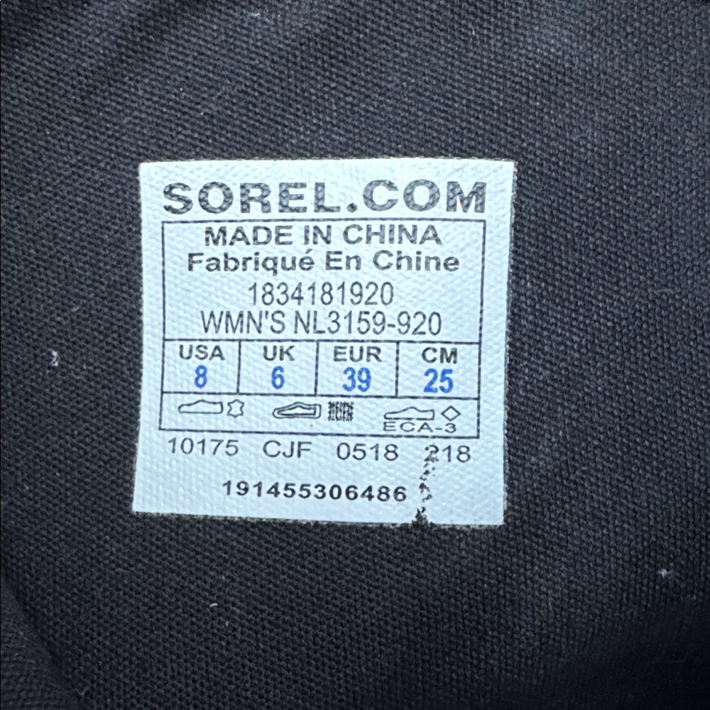 Sorel Phoenix Zip Waterproof Leather Lug Sole Ankle Boots Ivory Size 8 - Picture 11 of 11
